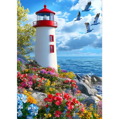 QQYRHN 5D Lighthouse Diamond Painting Kit