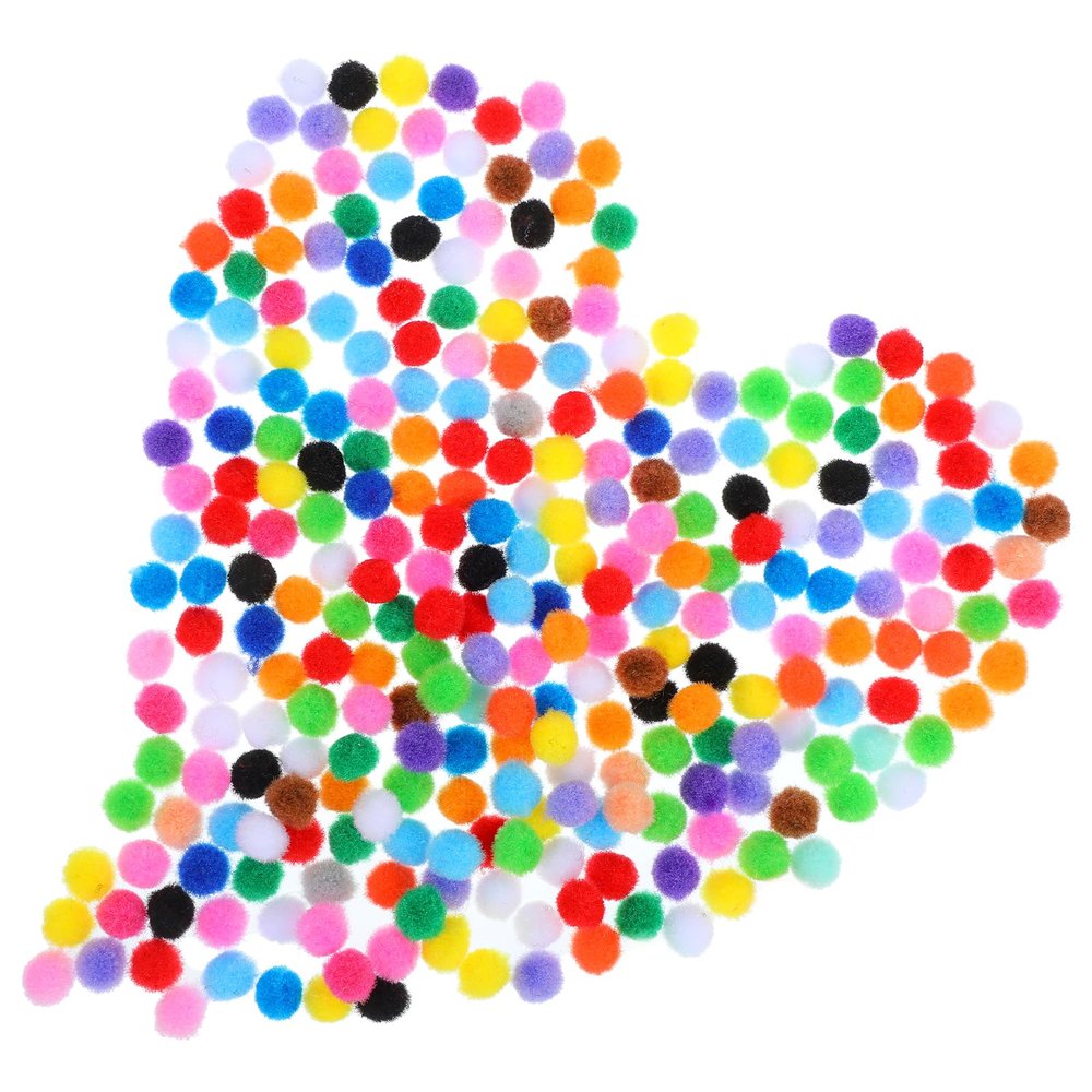 Ouligay 100pcs 2cm Mini Craft Pom Poms