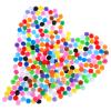 Ouligay 100pcs 2cm Mini Craft Pom Poms view 1
