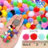 Ouligay 100pcs 2cm Mini Craft Pom Poms view 2