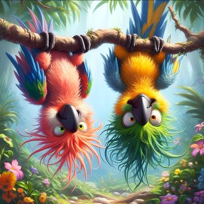 QQYRHN 5D Funny Bird Diamond Painting Kit