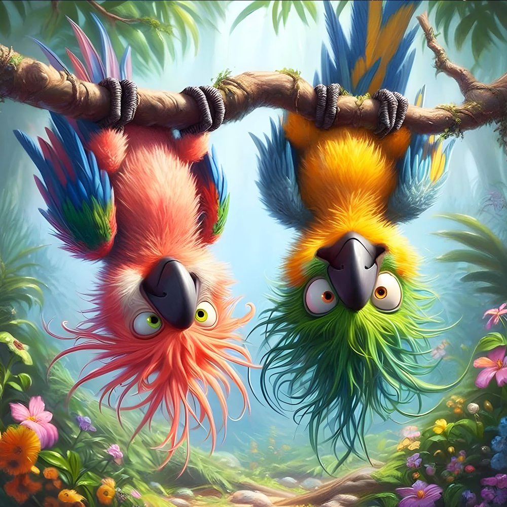 QQYRHN 5D Funny Bird Diamond Painting Kit