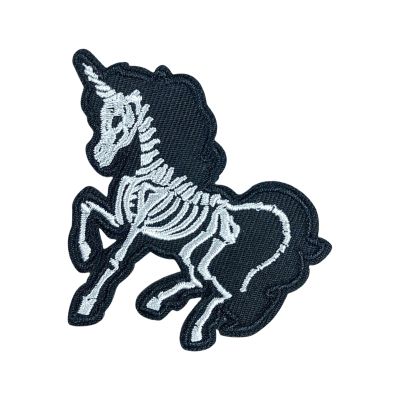 Embroidered Iron-On Patch with Horse Head