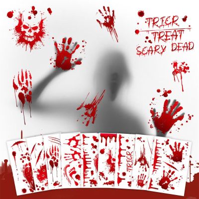 Kezidhp 118-Piece Halloween Bloody Window Stickers