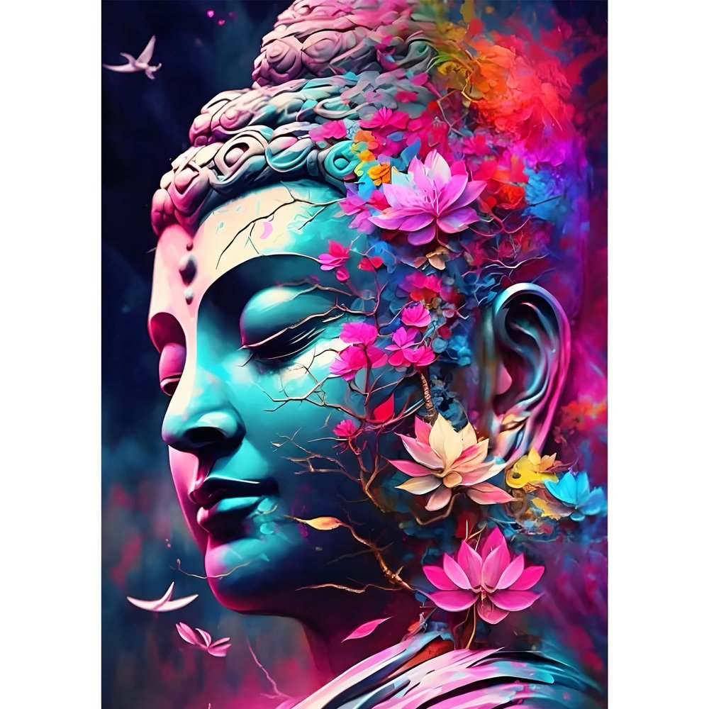 QQYRHN 5D Buddha Statue Diamond Painting Kit