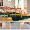 Desk Chair Floor Mat, 120 x 140 cm, Scratch-Resistant Rug for Hard Floors view 3