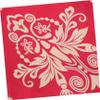 PartyKindom Red Polyester Chair Cover view 3