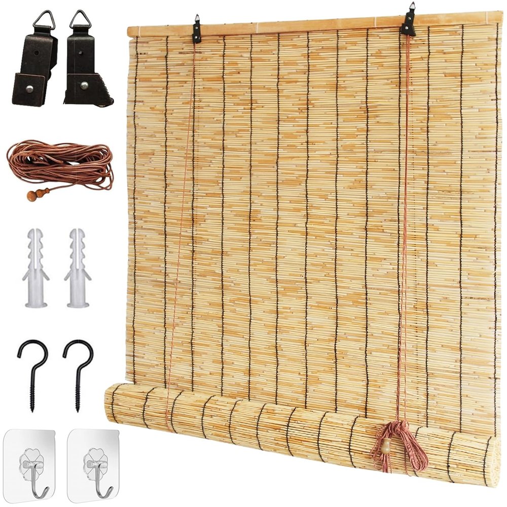 Weatherproof Bamboo Roller Shade