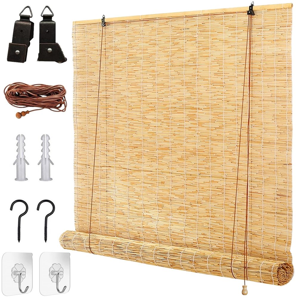 Weatherproof Bamboo Roller Shade