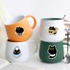 Cat Sticker Roll, Funny Comic Black Kitten Laptop Stickers - 500 Sheets/Roll view 3