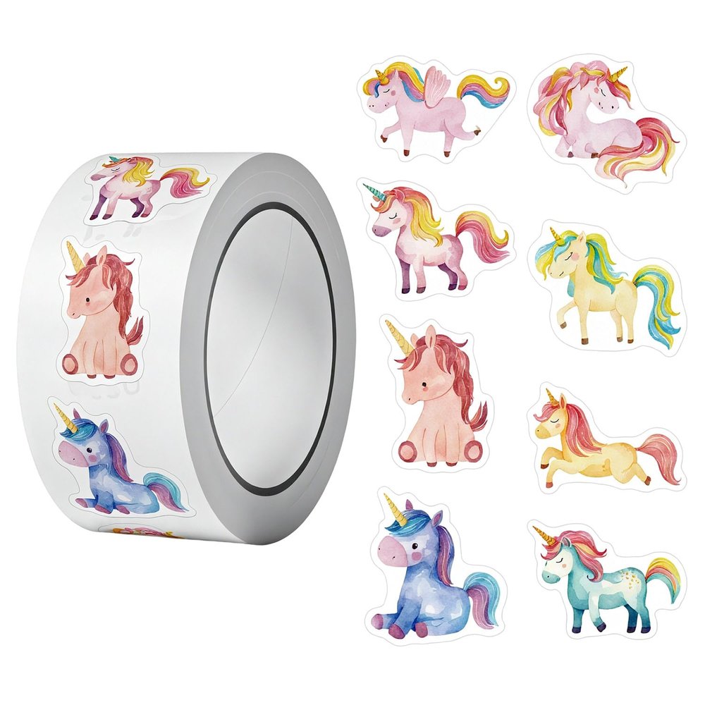 500 Unicorn Reward Stickers for Kids