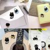 Cat Stickers | Funny Comic Black Kitten Laptop Stickers | 500 Sheets/Roll view 4