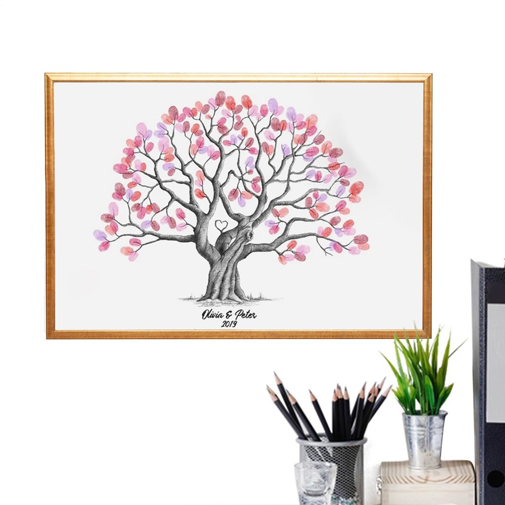 Wedding Fingerprint Tree Guest Book