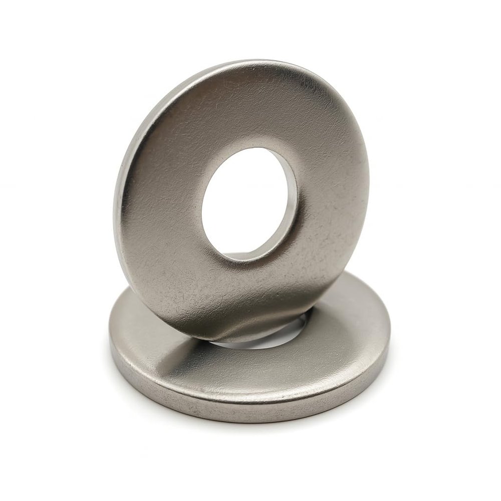 Stainless Steel Washers: M16 x 50 mm, 3 mm Thick | Flat Washer M16 x 50 mm | Stainless Steel A4 (V4A/AISI 316), DIN 9021 | For Screws, Nuts and Bolts: 2-Pack ProRaje
