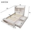 Kids' Single Bed with Bench and 2 Drawers, 90 x 190 cm, No Mattress view 2