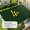 Waterproof Rectangular Shade Sail 95 x 300 cm, 98% UV Protection, Light Gray view 3