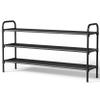 Kitsure Shoe Rack for Closet, 3-Tier, Black view 1