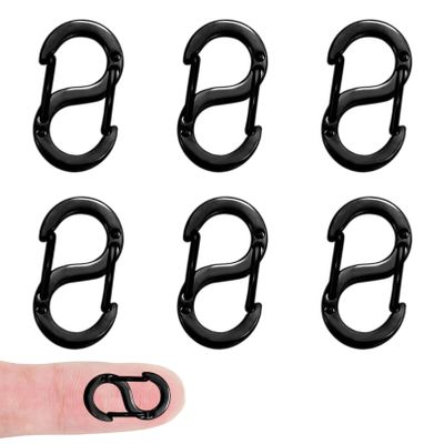 6 Pack Mini Karabiner Jewelry Clasps