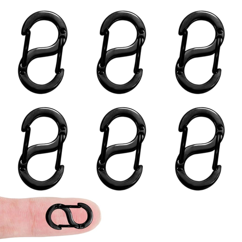 6 Pack Mini Karabiner Jewelry Clasps