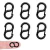 6 Pack Mini Karabiner Jewelry Clasps view 1