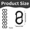 6 Pack Mini Karabiner Jewelry Clasps view 2