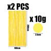 2 Yellow Rain Curtains & Decorative Paper Pack view 2