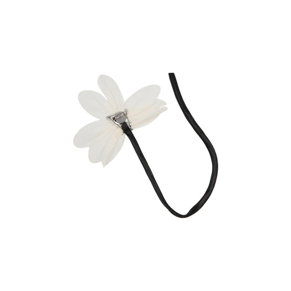 White Black Lace Fabric Clothing Brooch Applications
