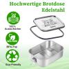 OXYEFEI Personalized Stainless Steel Kids' Lunch Box with Compartments, Excavator-1, 1000 mL view 4