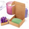 TOPPERFUN 15 Handmade Kraft Paper Soap Boxes, Easy to Assemble, Vintage Style with Heart Window view 4
