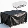 Outdoor Furniture Cover 130 x 100 x 95 cm, Waterproof Black Rectangular 420D Oxford Cover view 1