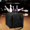 Single-Ball Bowling Bag with Side Mesh Pockets view 3