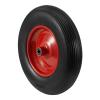 Trintion 4.80/4.00-8 PU Solid Wheel for Wheelbarrows, 15-Inch Axle, Grooved Tread view 1