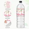 GOMAKERER 30 Sheets Water Bottle Labels for Newborns Pink June Rose view 3