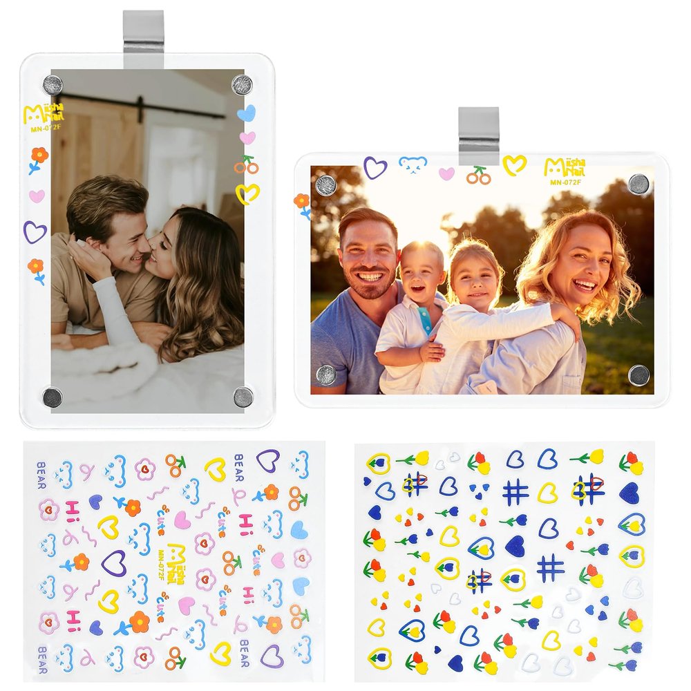 WEFHEF 2-Pack Auto Photo Frame