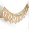 White God Blesses Banner for Baptism Decorations view 2