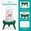 ZenxyHoC 2-in-1 Chick Feeder 3L & Drinker 1.5L Set, Green view 3