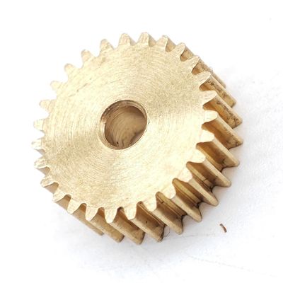ELILANEY 5-Piece 0.2 Module 30-Tooth Brass Flat Spur Gear, 6.4 mm Diameter, 1.2 mm Thick, 1 mm Tight Fit