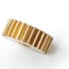 ELILANEY 5-Piece 0.2 Module 30-Tooth Brass Flat Spur Gear, 6.4 mm Diameter, 1.2 mm Thick, 1 mm Tight Fit view 2