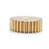 ELILANEY 5-Piece 0.2 Module 30-Tooth Brass Flat Spur Gear, 6.4 mm Diameter, 1.2 mm Thick, 1 mm Tight Fit view 4