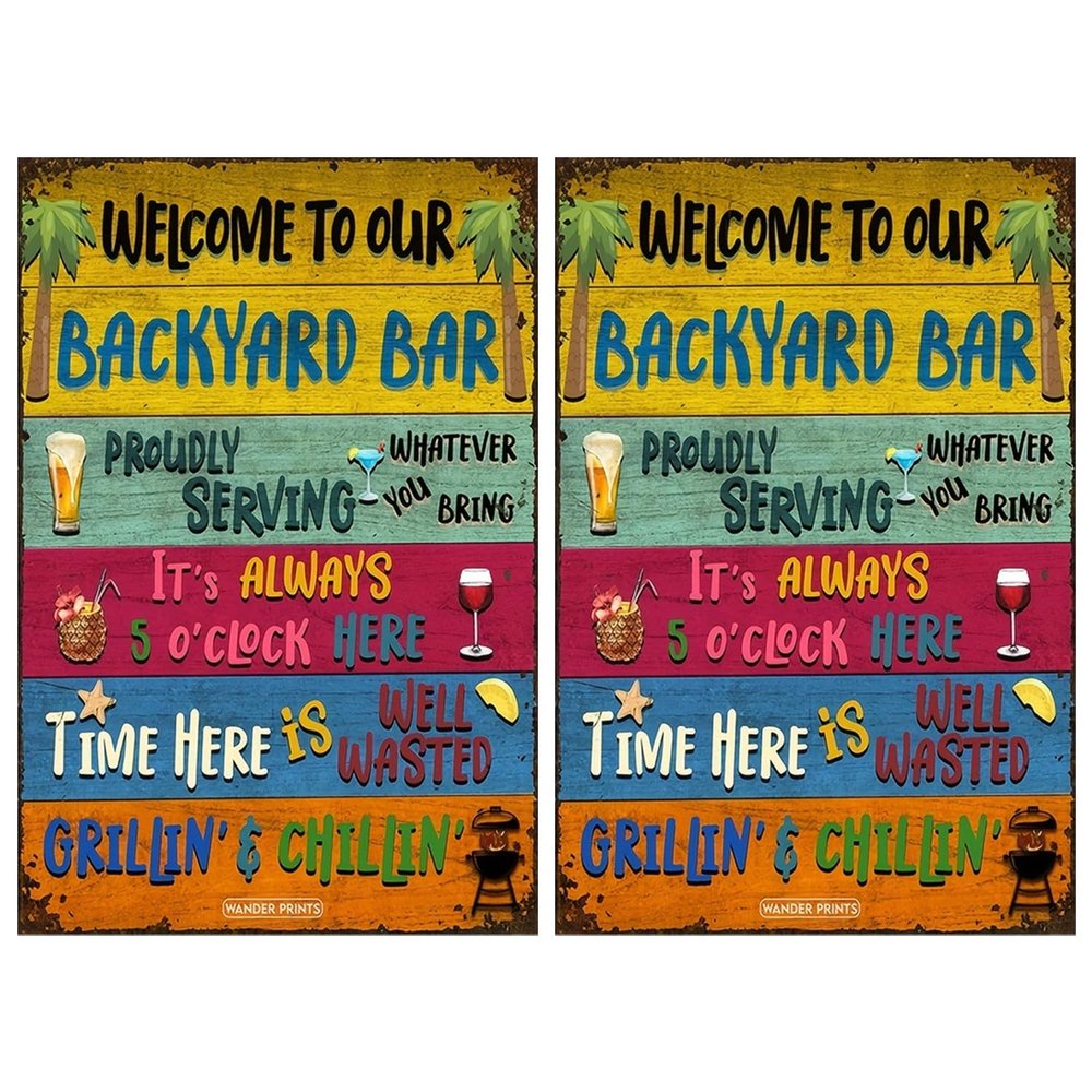 BIFHIG 2-Piece Bar Signs