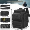 BlesMaller Fishing Backpack with 4 Boxes & Rod Holders, 45L Large Fishing Bag view 2