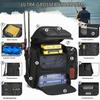 BlesMaller Fishing Backpack with 4 Boxes & Rod Holders, 45L Large Fishing Bag view 3