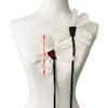 Black and White Lace Fabric Clothing Brooch Applications view 2