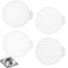 Shower Drain Hair Catcher, 4-Piece Set view 1