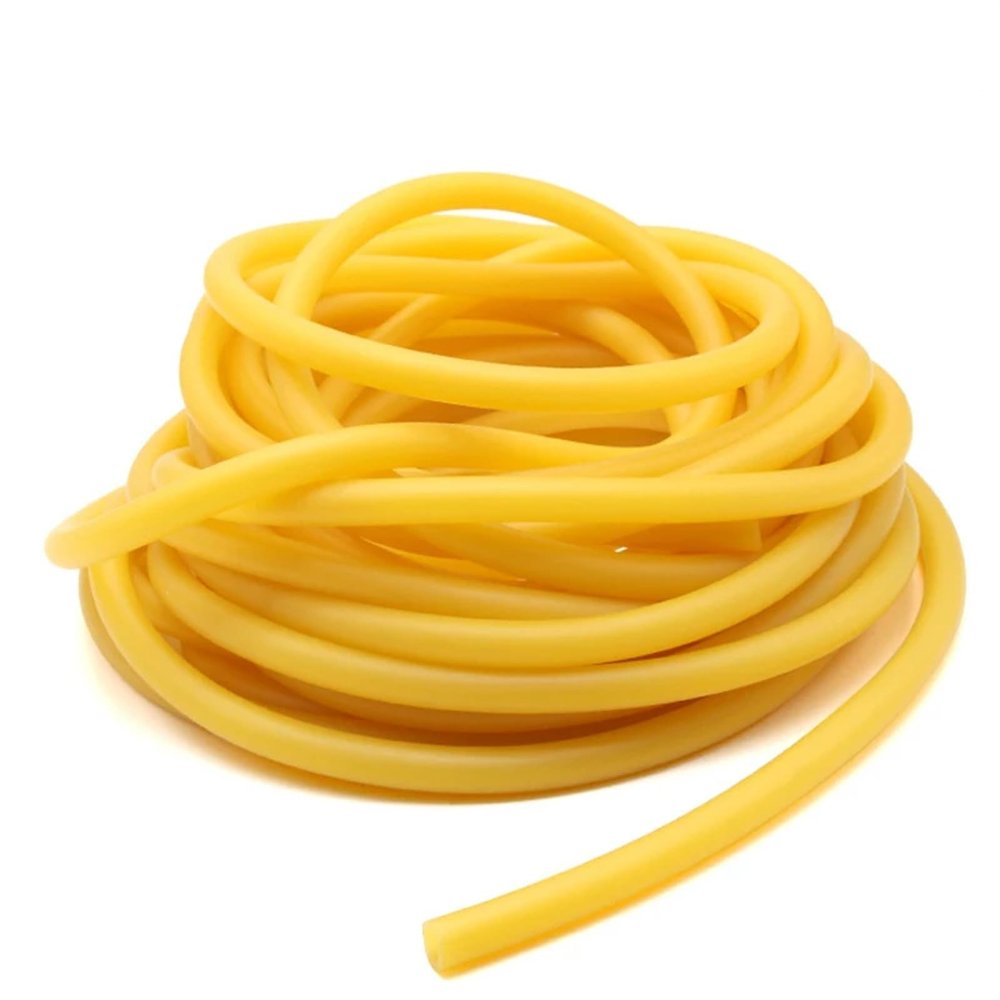 FJOADNVM Natural Latex Rubber Tubing, 110 m, 1.618 mm ID, 3.222 mm OD (3 m, 5 mm ID × 10 mm OD)