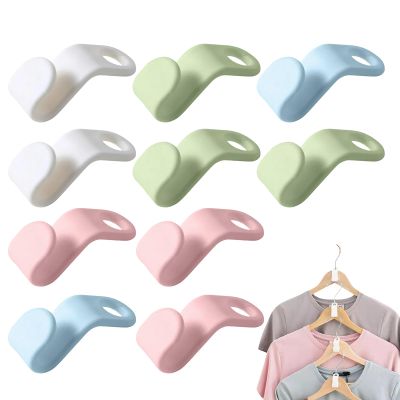 Space-Saving Hanger Hooks | 10pcs Clothing Hanger Clips