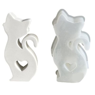 Silicone Mold for Heart, Cat, and Soap Creations