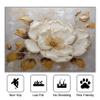 TerroVee White Gold Floral Rug, Washable, 80 x 150 cm view 2