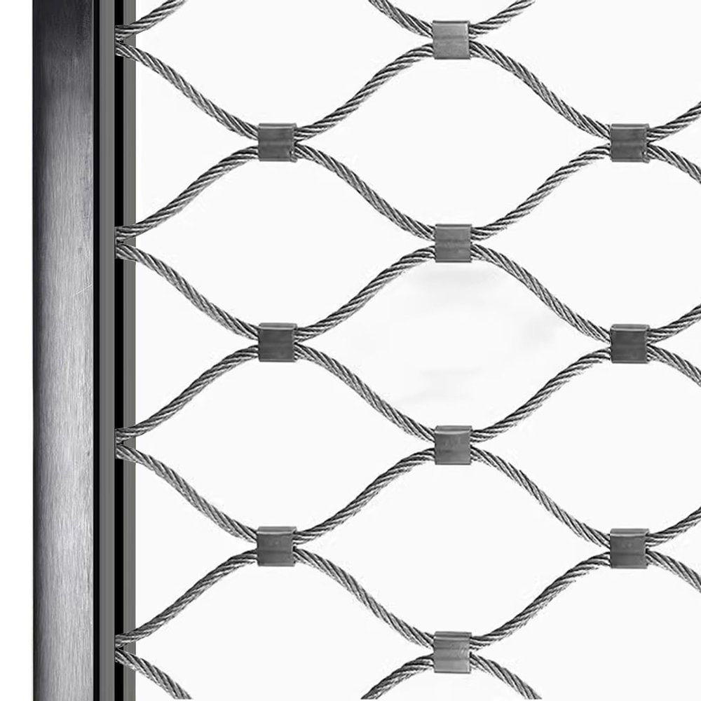 Stainless Steel Rope Net for Stairway Protection, Balcony and Garden Fencing