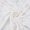 BENECREAT Cotton Fabric with Floral Embroidery 100x140cm view 1